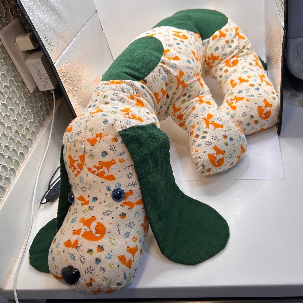 Huge One-of-a-Kind Handmade Stuffed Dog “Humphrey” Pillow-Size Super Soft Toy